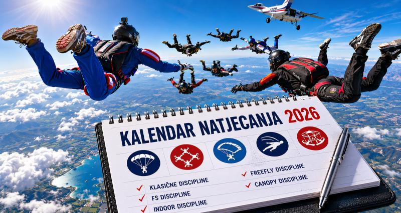 Kalendar padobranskih natjecanja 2026.